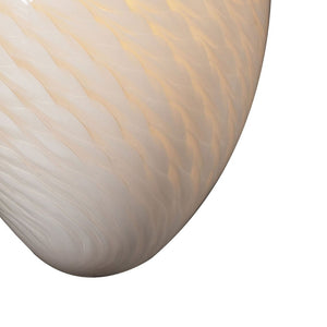 Atlas Arco Baleno 10" High Hand-Blown Glass Sconce - Artisan Satin Nickel Lighting for Elegant Spaces WL11018-NK