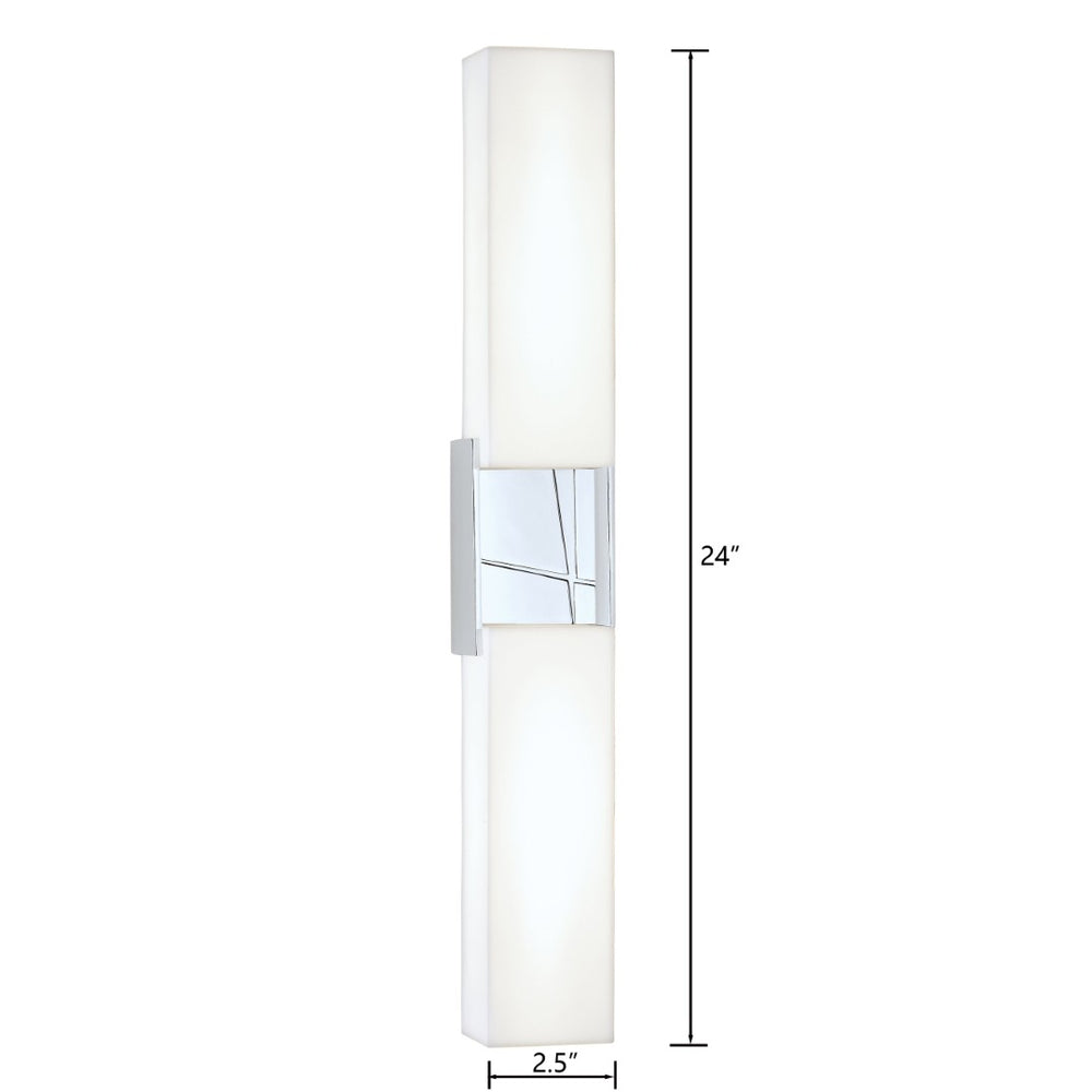 Atlas Artemis 24'' High LED Sconce - Modern Chrome Fixture for Energy-Efficient Illumination & Style WL11022-CH