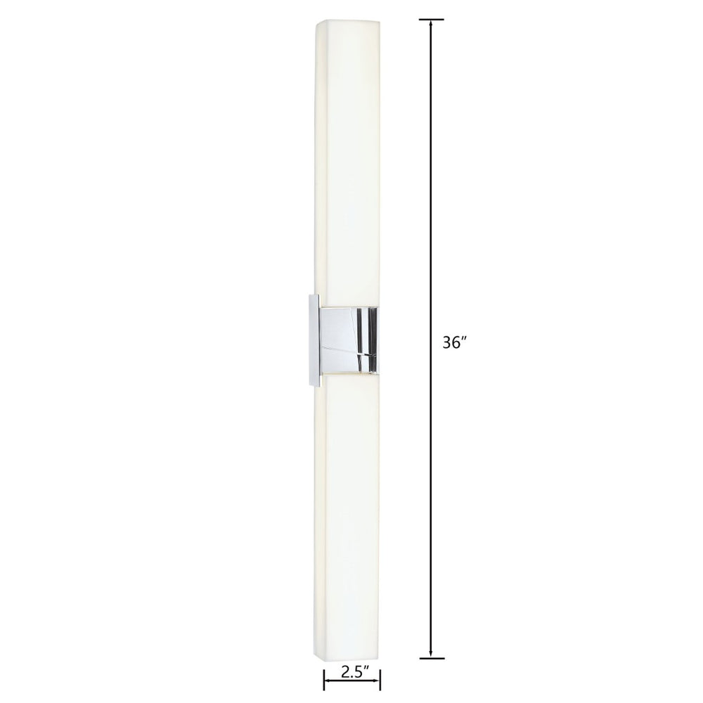 Atlas Artemis 36" High Integrated LED Sconce - Sleek Chrome Design for Modern Elegance & Efficiency WL11023-CH