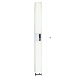 Atlas Artemis 36" High Integrated LED Sconce - Sleek Chrome Design for Modern Elegance & Efficiency WL11023-CH