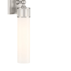 Atlas Astor 24.5'' Wide Elegant Two-Light Wall Sconce for Hallways and Bathrooms - Modern Transitional Design Brushed Nickel WL11024-NK