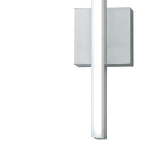 Atlas Ava 24'' High Integrated LED Sconce - Modern Brushed Aluminum, Flexible Mounting for Elegant Spaces WL11026-SV