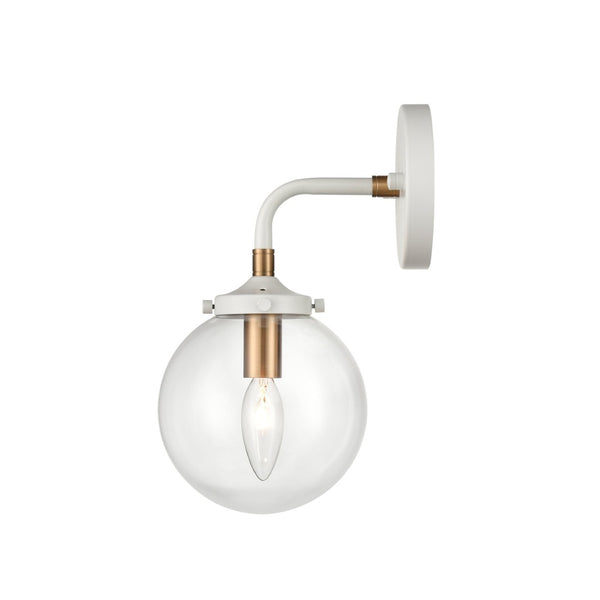 Atlas Boudreaux 6" Wide 1-Light Vanity Light - Midcentury Modern Matte White Fixture for Elegant Spaces WL11032-WH