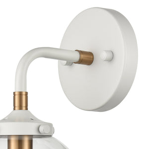 Atlas Boudreaux 6" Wide 1-Light Vanity Light - Midcentury Modern Matte White Fixture for Elegant Spaces WL11032-WH