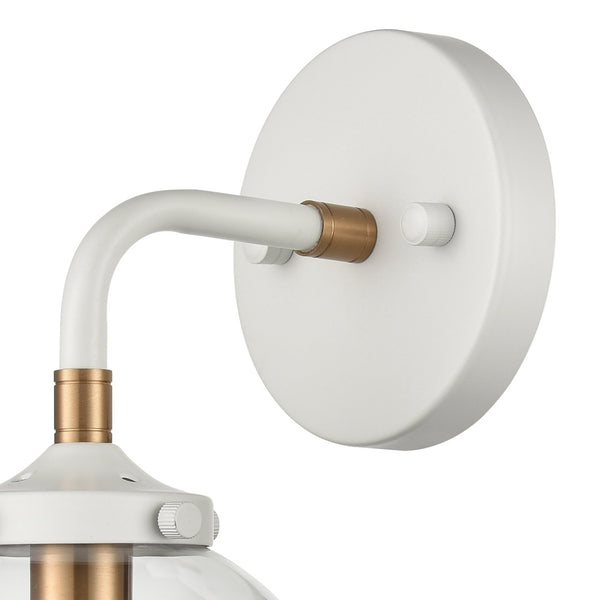 Atlas Boudreaux 6" Wide 1-Light Vanity Light - Midcentury Modern Matte White Fixture for Elegant Spaces WL11032-WH