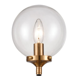 Atlas Boudreaux 19'' High 1-Light Sconce - Elegant Matte Black & Antique Gold for Modern Interiors WL11033-GD