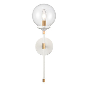 Atlas Boudreaux 19'' High 1-Light Sconce - Midcentury Modern Matte White Fixture for Elegant Lighting WL11033-WH