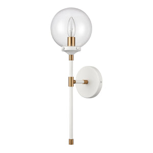 Atlas Boudreaux 19'' High 1-Light Sconce - Midcentury Modern Matte White Fixture for Elegant Lighting WL11033-WH