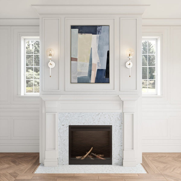 Atlas Boudreaux 19'' High 1-Light Sconce - Midcentury Modern Matte White Fixture for Elegant Lighting WL11033-WH