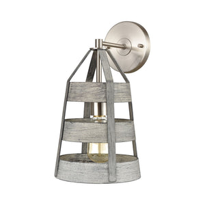 Atlas Brigantine 14'' High 1-Light Sconce - Coastal-Inspired Design for Brightening Any Indoor Space Weathered Driftwood WL11037-GY