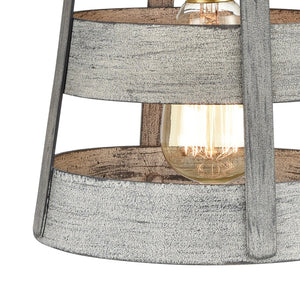 Atlas Brigantine 14'' High 1-Light Sconce - Coastal-Inspired Design for Brightening Any Indoor Space Weathered Driftwood WL11037-GY