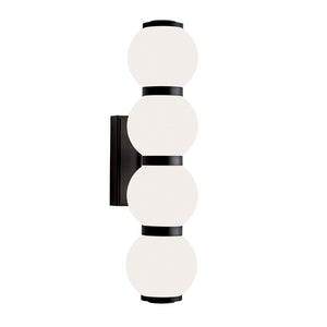 Atlas Celeste Integrated LED Sconce - Sculptural Lighting for Modern Interiors and Elegant Ambiance Matte Black WL11043-BK