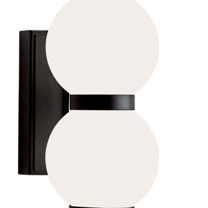 Atlas Celeste Integrated LED Sconce - Sculptural Lighting for Modern Interiors and Elegant Ambiance Matte Black WL11043-BK