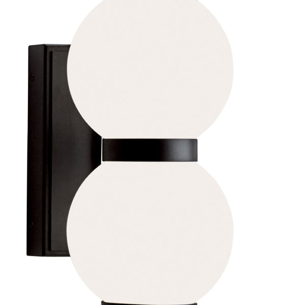 Atlas Celeste Integrated LED Sconce - Sculptural Lighting for Modern Interiors and Elegant Ambiance Matte Black WL11043-BK