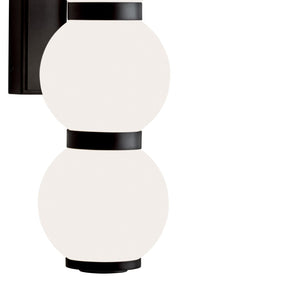 Atlas Celeste Integrated LED Sconce - Sculptural Lighting for Modern Interiors and Elegant Ambiance Matte Black WL11043-BK