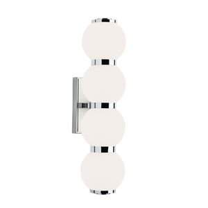 Atlas Celeste Integrated LED Sconce - Sculptural Lighting for Modern Interiors and Elegant Ambiance Chrome WL11043-CH