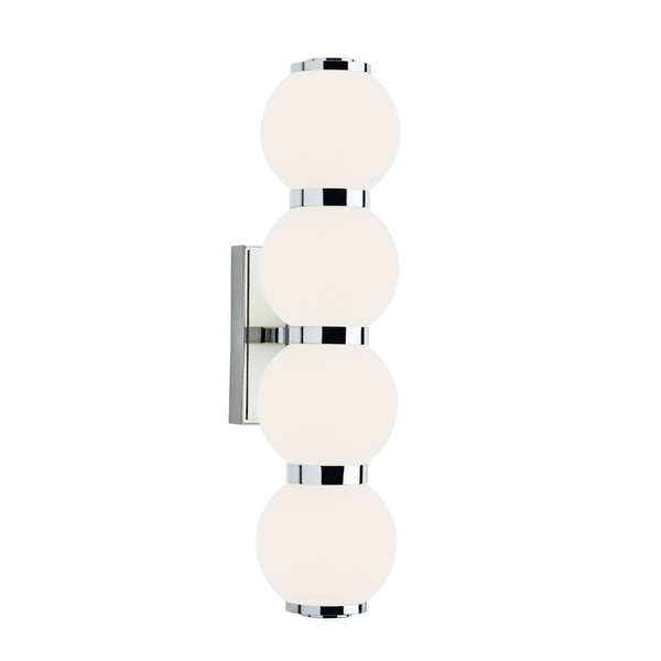 Atlas Celeste Integrated LED Sconce - Sculptural Lighting for Modern Interiors and Elegant Ambiance Chrome WL11043-CH