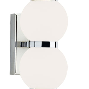 Atlas Celeste Integrated LED Sconce - Sculptural Lighting for Modern Interiors and Elegant Ambiance Chrome WL11043-CH