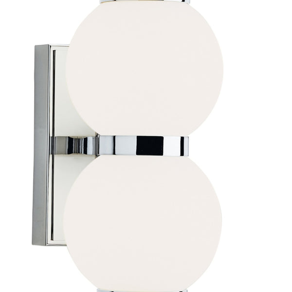 Atlas Celeste Integrated LED Sconce - Sculptural Lighting for Modern Interiors and Elegant Ambiance Chrome WL11043-CH