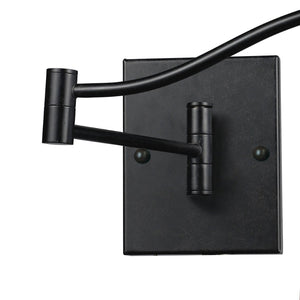Atlas Celina 14'' 1-Light Wall Sconce - Dark Rust Frame with Vivid Red Blown Glass for Ambient Illumination WL11044-BK