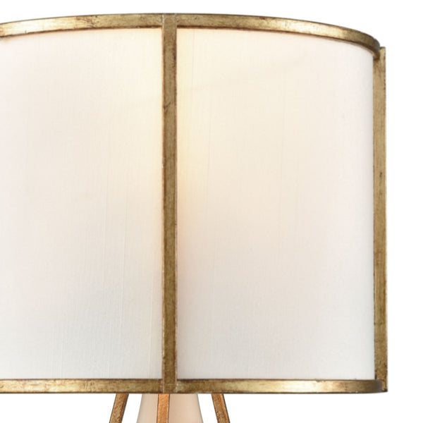 Atlas Ceramique 15'' High 1-Light Wall Sconce - Elegant Antique Gold Leaf Finish for Timeless Decor WL11045-GD