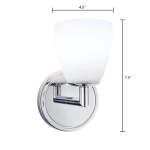 Atlas Chancellor 7.5'' High Integrated LED Wall Sconce - Contemporary Design for Timeless Elegance Chrome WL11046-CH