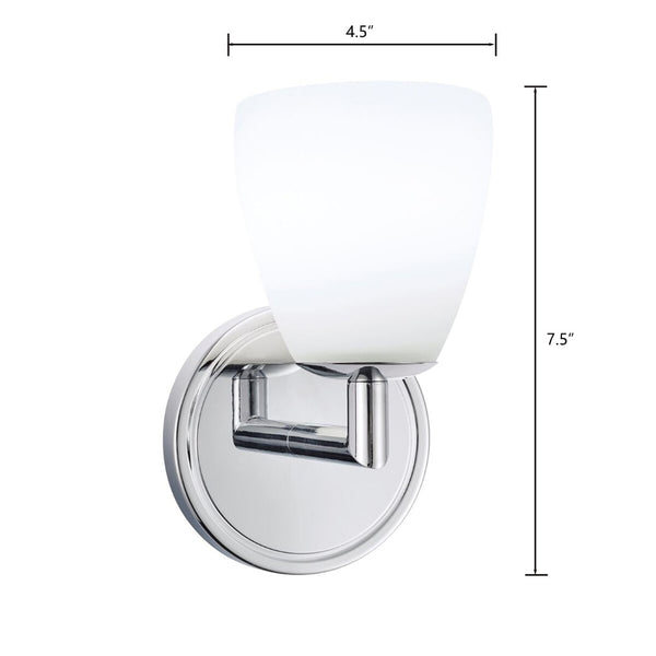 Atlas Chancellor 7.5'' High Integrated LED Wall Sconce - Contemporary Design for Timeless Elegance Chrome WL11046-CH