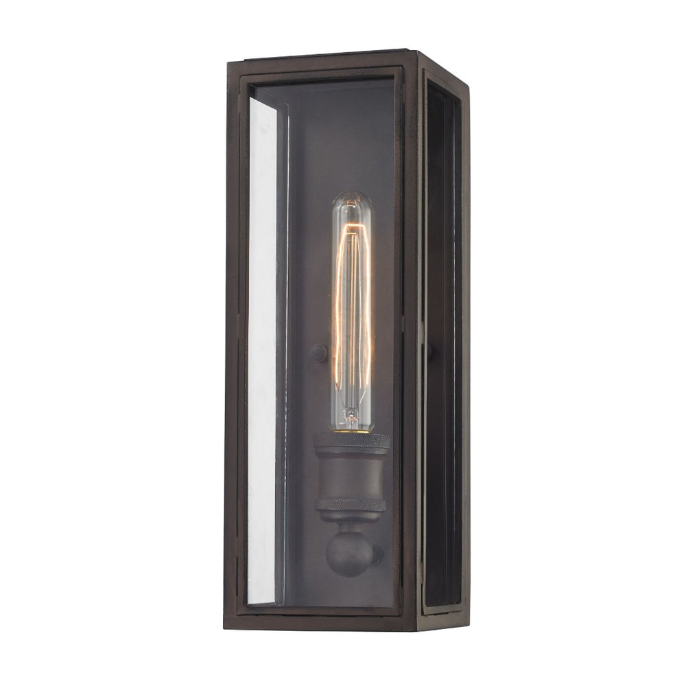 Atlas Chasebrook 14'' High 1-Light Sconce in Clay Iron - Perfect for Compact Spaces and Vintage Charm WL11048-BK