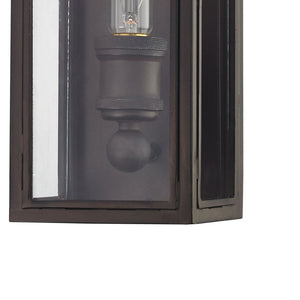 Atlas Chasebrook 14'' High 1-Light Sconce in Clay Iron - Perfect for Compact Spaces and Vintage Charm WL11048-BK