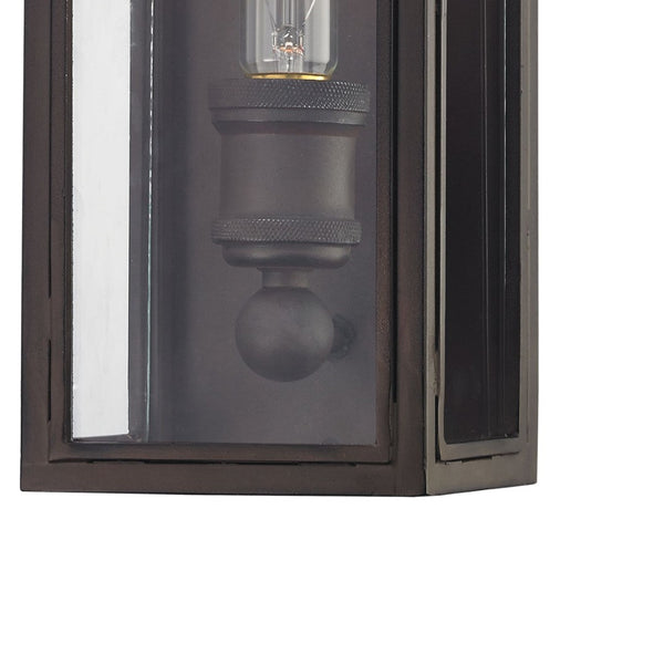 Atlas Chasebrook 14'' High 1-Light Sconce in Clay Iron - Perfect for Compact Spaces and Vintage Charm WL11048-BK