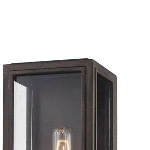 Atlas Chasebrook 14'' High 1-Light Sconce in Clay Iron - Perfect for Compact Spaces and Vintage Charm WL11048-BK