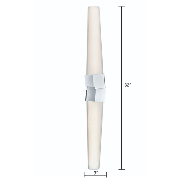 Atlas Ciro 32'' High Integrated LED Sconce - Modern Elegance with Tapered Design for Stylish Illumination Chrome WL11051-CH