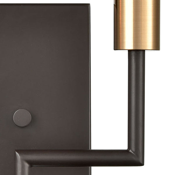 Atlas Congruency 8'' High 2-Light Wall Sconce - Modern Oil Rubbed Bronze with Geometric Design Appeal WL11053-BZ