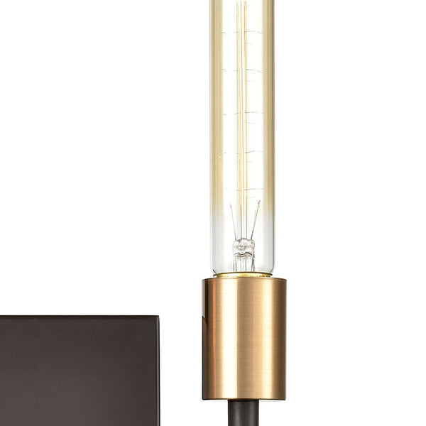 Atlas Congruency 8'' High 2-Light Wall Sconce - Modern Oil Rubbed Bronze with Geometric Design Appeal WL11053-BZ