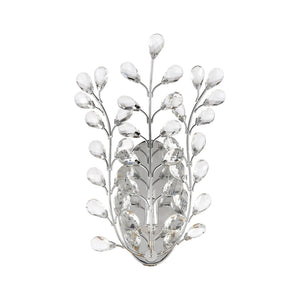 Atlas Crystique 14-Inch High Polished Chrome Wall Sconce - Elegant Crystal Branch Design for Modern Spaces WL11057-CH