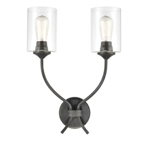 Atlas Daisy 20" High 2-Light Sconce - Modern Tuscan Design in Midnight Bronze for Warm Illumination WL11058-BZ