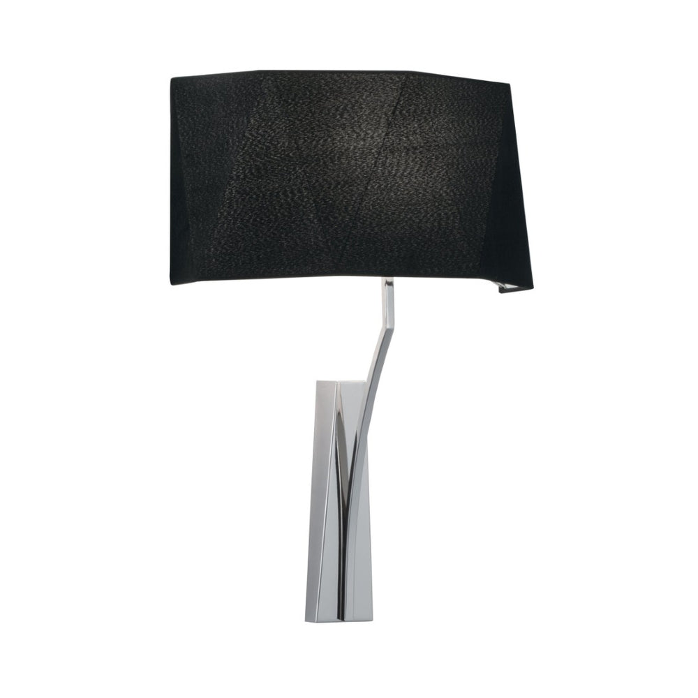 Atlas Diamond 21" High 1-Light Sconce - Hand-Crafted Shade, Polished Nickel for Modern Home Elegance WL11061-NK1