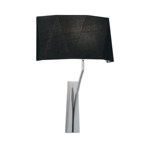 Atlas Diamond 21" High 1-Light Sconce - Hand-Crafted Shade, Polished Nickel for Modern Home Elegance WL11061-NK1