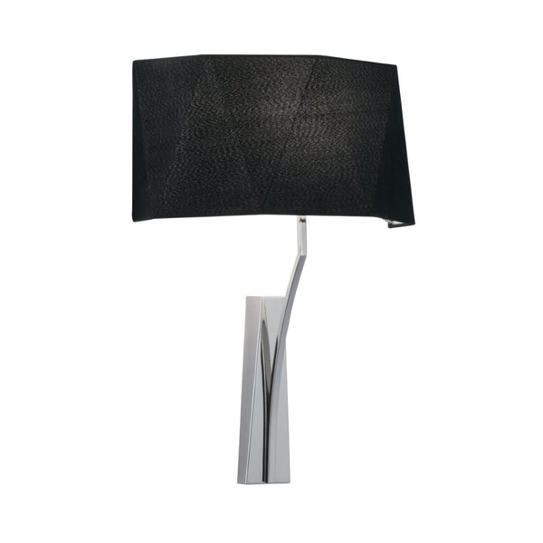 Atlas Diamond 21" High 1-Light Sconce - Hand-Crafted Shade, Polished Nickel for Modern Home Elegance WL11061-NK1