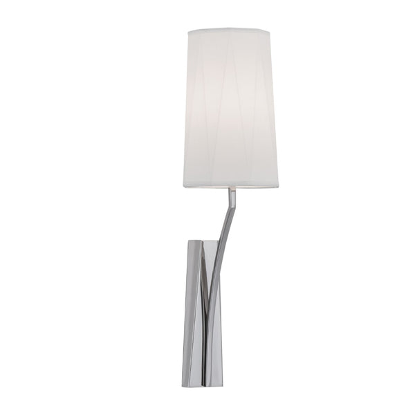 Atlas Diamond 1-Light Sconce – Handcrafted Modern Geometric Design in Polished Nickel for Elegant Spaces WL11062-NK2