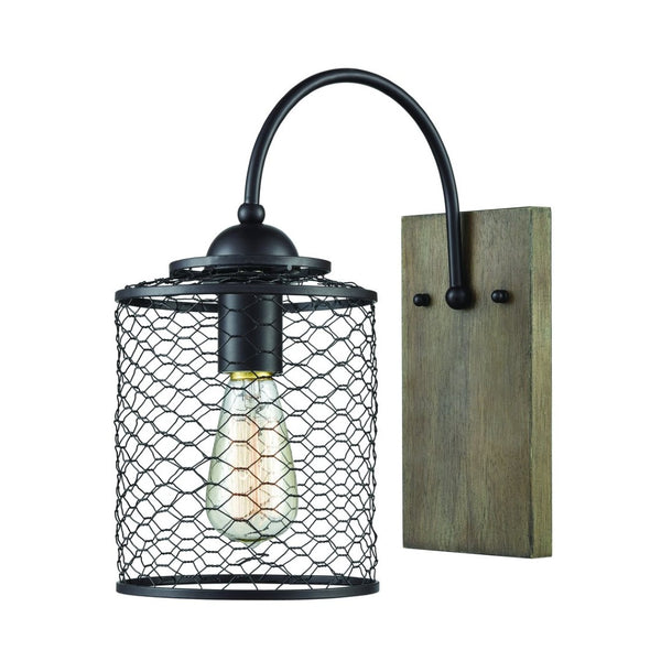 Atlas Eagles Rest 12" High 1-Light Wall Sconce - Elegant Oil Rubbed Bronze for Stylish Indoor & Outdoor Use WL11064-BK