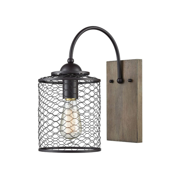 Atlas Eagles Rest 12" High 1-Light Wall Sconce - Elegant Oil Rubbed Bronze for Stylish Indoor & Outdoor Use WL11064-BK