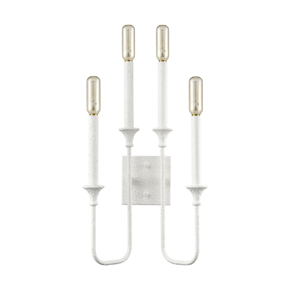 Atlas Edward 33'' High 4-Light Sconce - Stylish Matte White Design for Modern Home Illumination and Decor WL11065-WH
