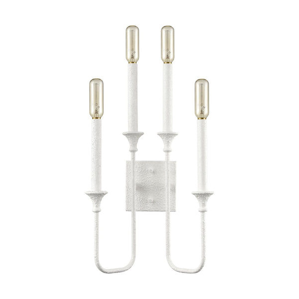 Atlas Edward 33'' High 4-Light Sconce - Stylish Matte White Design for Modern Home Illumination and Decor WL11065-WH