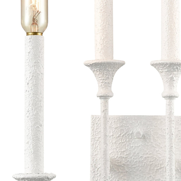 Atlas Edward 33'' High 4-Light Sconce - Stylish Matte White Design for Modern Home Illumination and Decor WL11065-WH