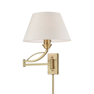 Atlas Elysburg 1-Light Sconce - Modern Geometric Design with Softly Diffused Glass for Elegant Interiors French Brass WL11067-BS