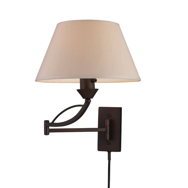 Atlas Elysburg 1-Light Sconce - Modern Geometric Design with Softly Diffused Glass for Elegant Interiors Aged Bronze WL11067-BZ