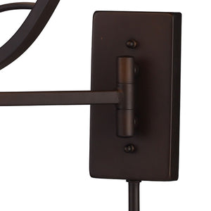 Atlas Elysburg 1-Light Sconce - Modern Geometric Design with Softly Diffused Glass for Elegant Interiors Aged Bronze WL11067-BZ