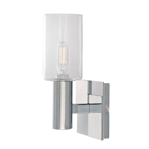 Atlas Empire 10.25'' High 1-Light Wall Sconce - Elegant Ambient Lighting for Transitional Interiors Chrome WL11069-CH