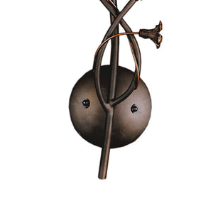 Atlas Fioritura 16'' High 2-Light Sconce - Rustic Italian Charm with Hand-Blown Tulip Shades in Bronze WL11075-BZ